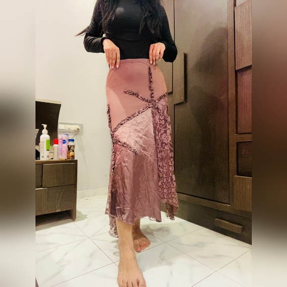 Beautiful designer satin skirt
